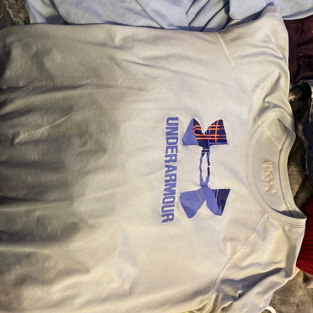 light blue tee